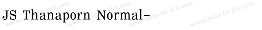 JS Thanaporn Normal字体转换